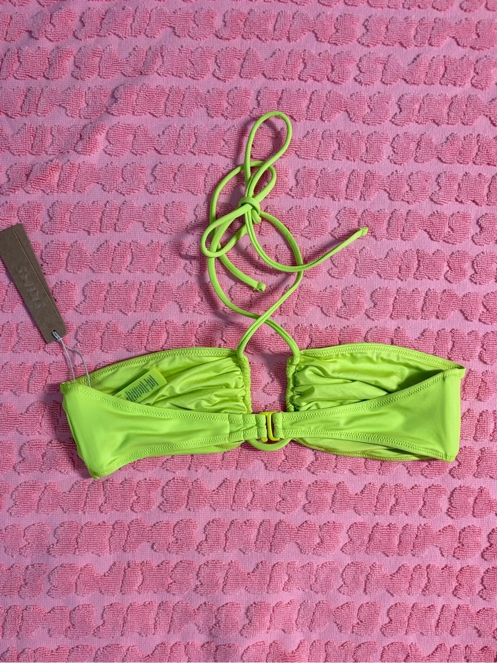 💚 SKIMS Signature Swim U Wire Halter Top | Sphene | 2X | NWT 🏷️